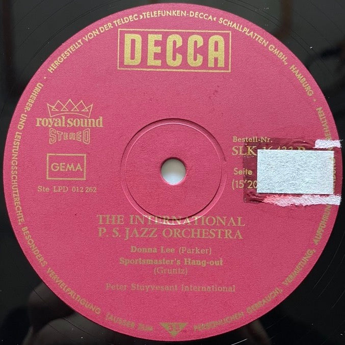 THE INTERNATIONAL PS JAZZ ORCHESTRA - German Decca Original