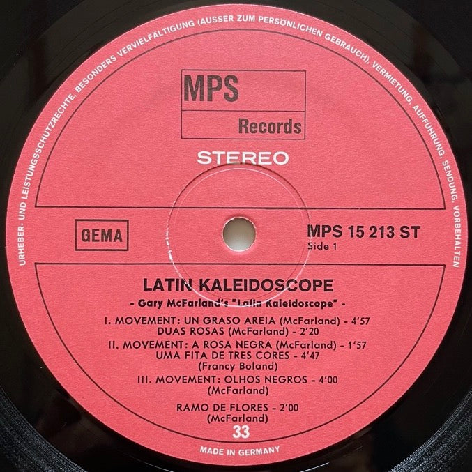 KENNY CLARKE - FRANCY BOLAND BIG BAND / LATIN KALEIDOSCOPE - German MPS Original