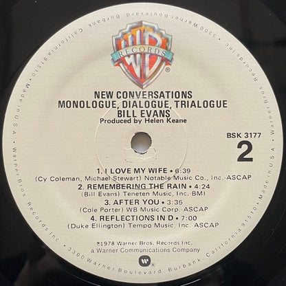 BILL EVANS / NEW CONVERSATIONS - US Warner Bros. Original