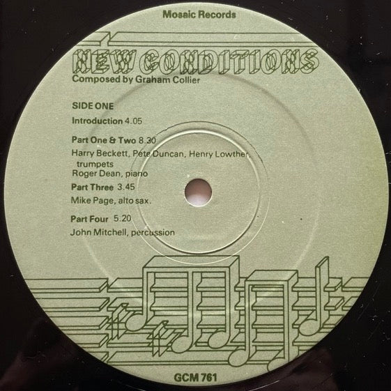 GRAHAM COLLIER MUSIC / NEW CONDITIONS - UK Mosaic Original