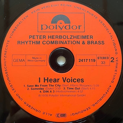 PETER HERBOLZHEIMER RHYTHM COMBINATION & BRASS / I HEAR VOICES - German Polydor original