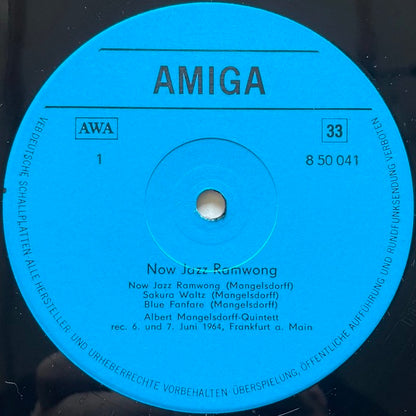 ALBERT MANGELSDORFF QUINTETT / NOW JAZZ RAMWONG - German Amiga