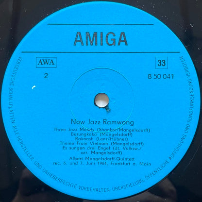 ALBERT MANGELSDORFF QUINTETT / NOW JAZZ RAMWONG - German Amiga