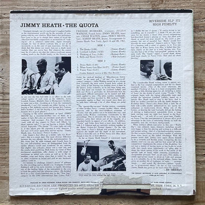 JIMMY HEATH / THE QUOTA - US Riverside Original