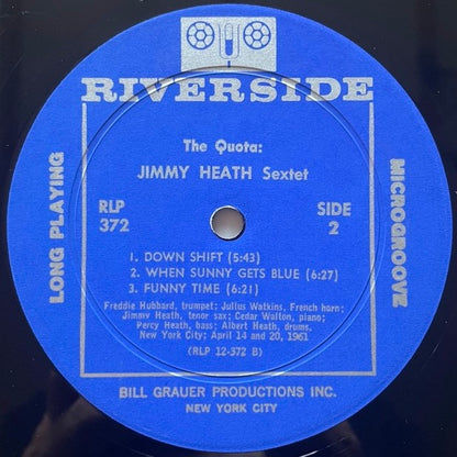 JIMMY HEATH / THE QUOTA - US Riverside Original