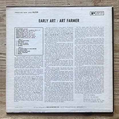ART FARMER / EARLY ART - US New Jazz Original