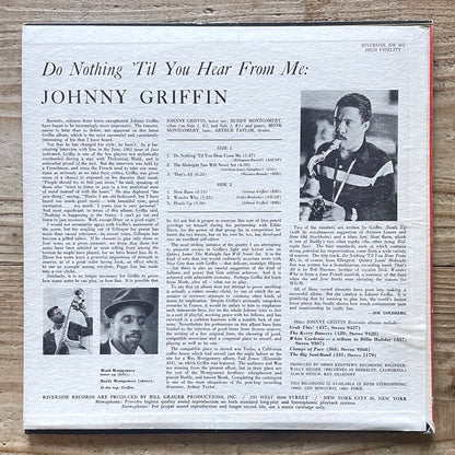 JOHNNY GRIFFIN / DO NOTHING 'TIL YOU HEAR FROM ME - US Riverside Original
