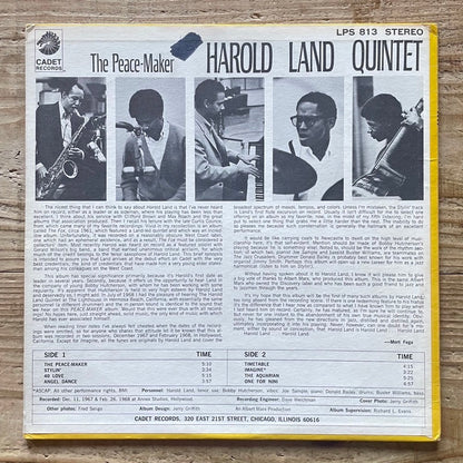 HAROLD LAND QUINTET / THE PEACE-MAKER - US Cadet original