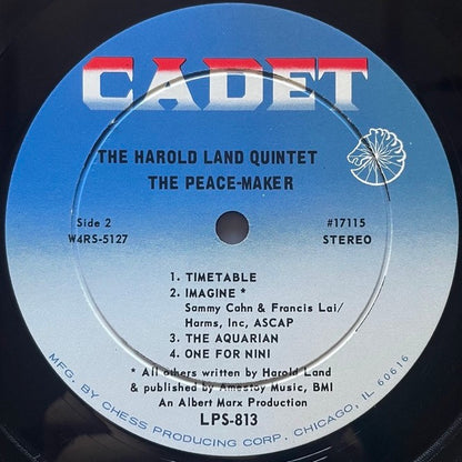 HAROLD LAND QUINTET / THE PEACE-MAKER - US Cadet original