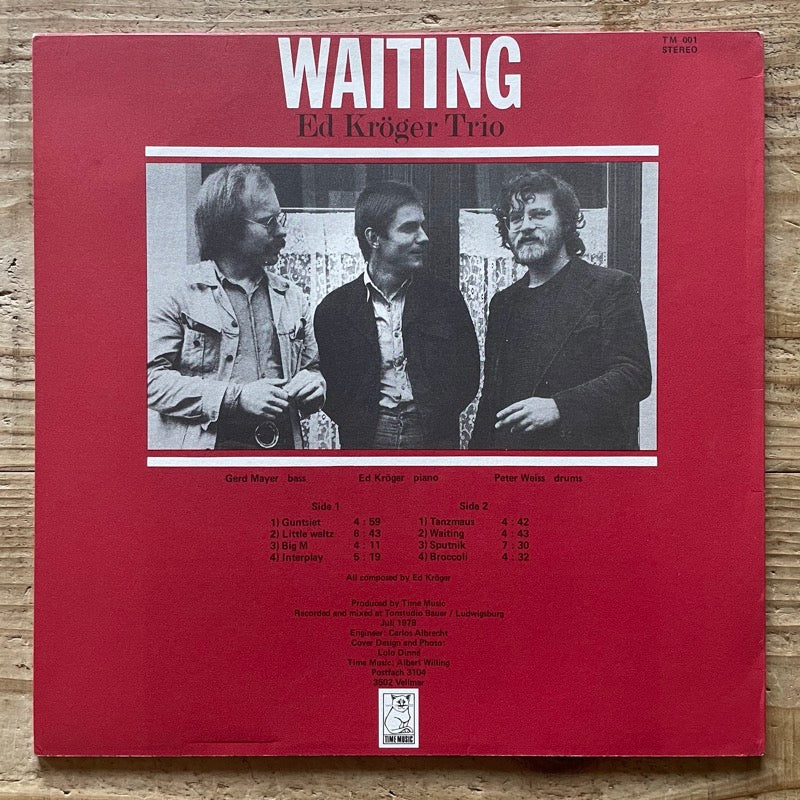 ED KROGER TRIO / WAITING - German Time Music Original