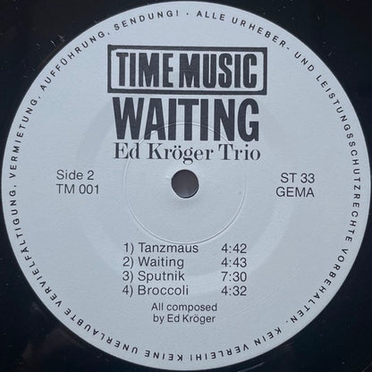ED KROGER TRIO / WAITING - German Time Music Original