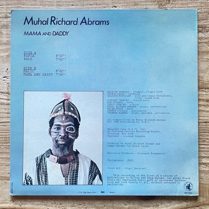 MUHAL RICHARD ABRAMS / MAMA AND DADDY - Italian Black Saint Original