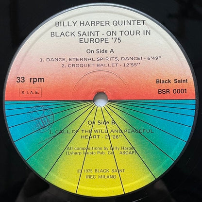 BILLY HARPER / BLACK SAINT - Italy Black Saint