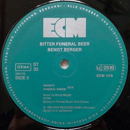 BENGT BERGER / BITTER FUNERAL BEER - German ECM Original