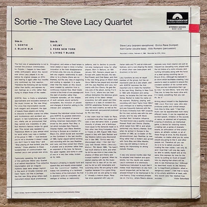 STEVE LACY QUARTET / SORTIE - German International Polydor