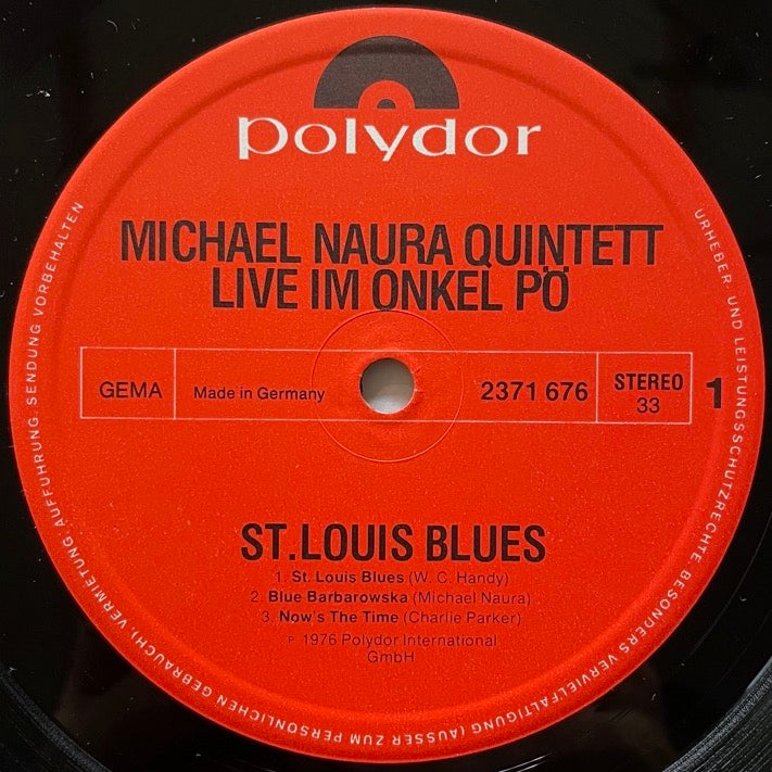 MICHAEL NAURA QUINTETT / ST. LOUIS BLUES - German MPS/BASF Original