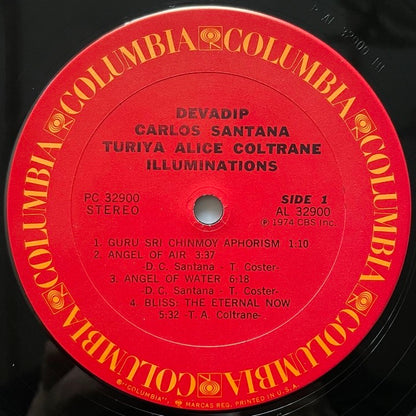 ALICE COLTRANE - CARLOS SANTANA / ILLUMINATIONS - US Columbia Original