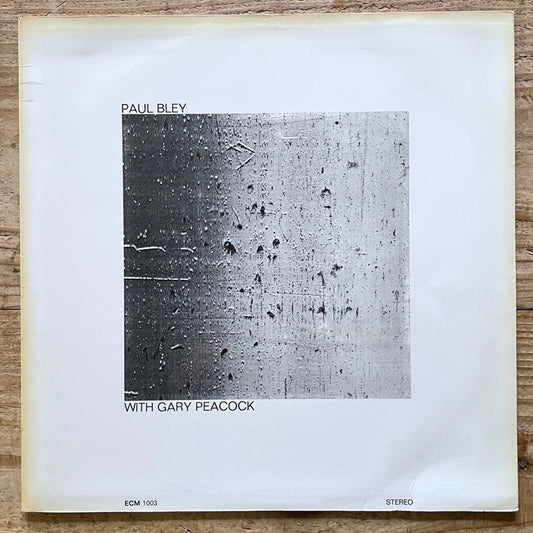 PAUL BLEY with GARY PEACOCK - German ECM Original