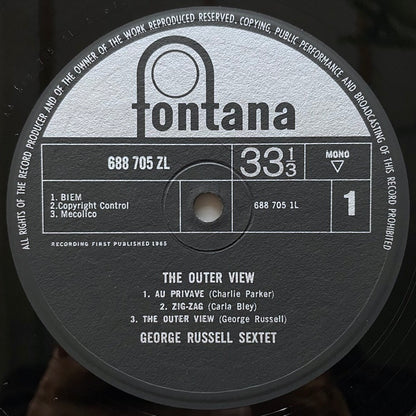 GEORGE RUSSELL SEXTET / THE OUTER VIEW - UK Fontana