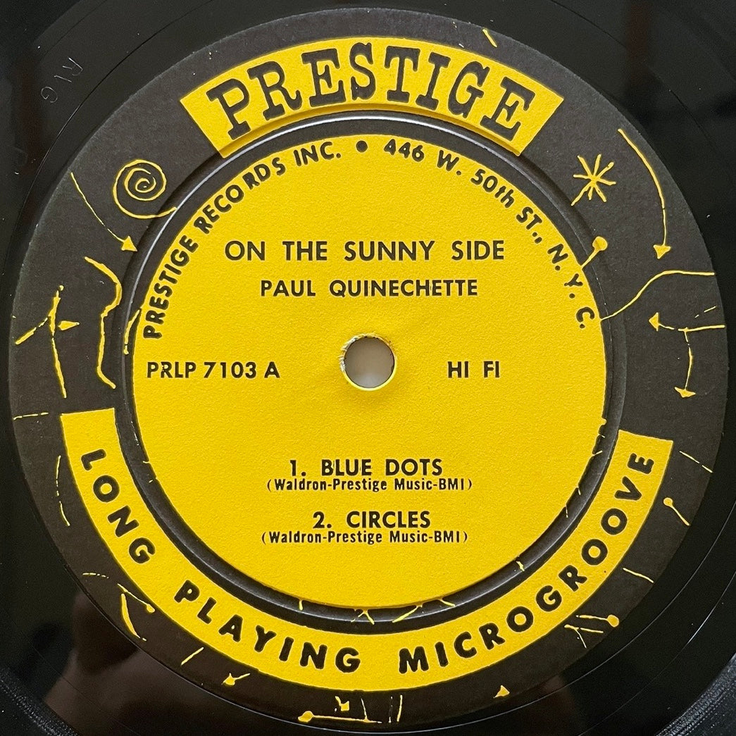 PAUL QUINICHETTE / ON THE SUNNY SIDE - US Prestige Original