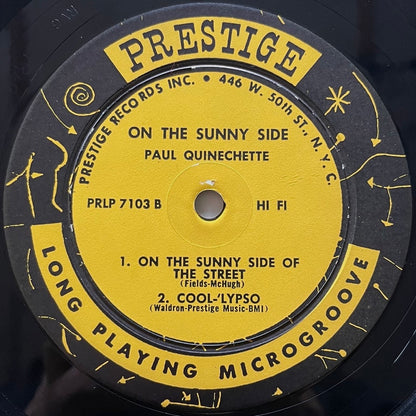 PAUL QUINICHETTE / ON THE SUNNY SIDE - US Prestige Original