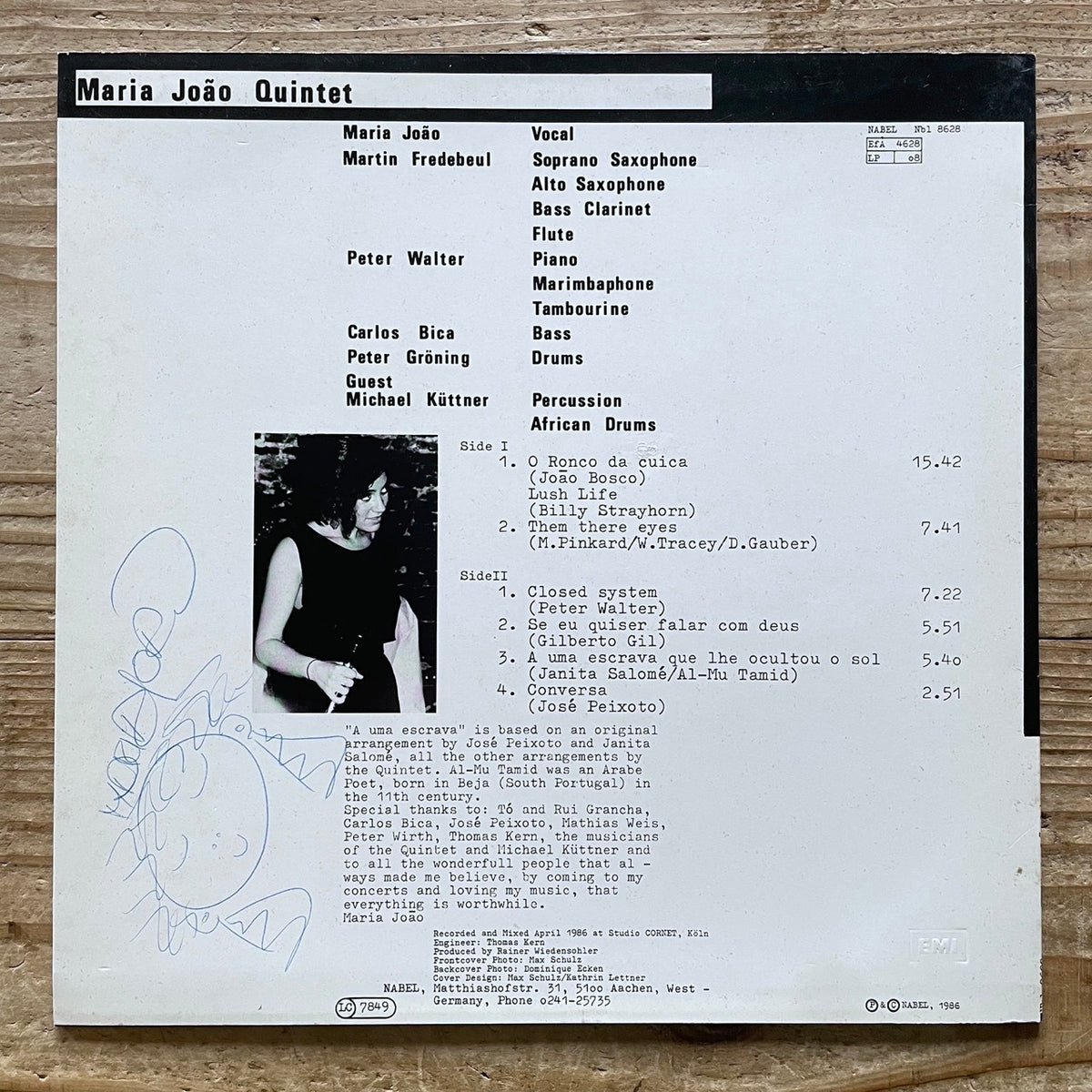 MARIA JOAO QUINTET / CONVERSA - German Nabel Original