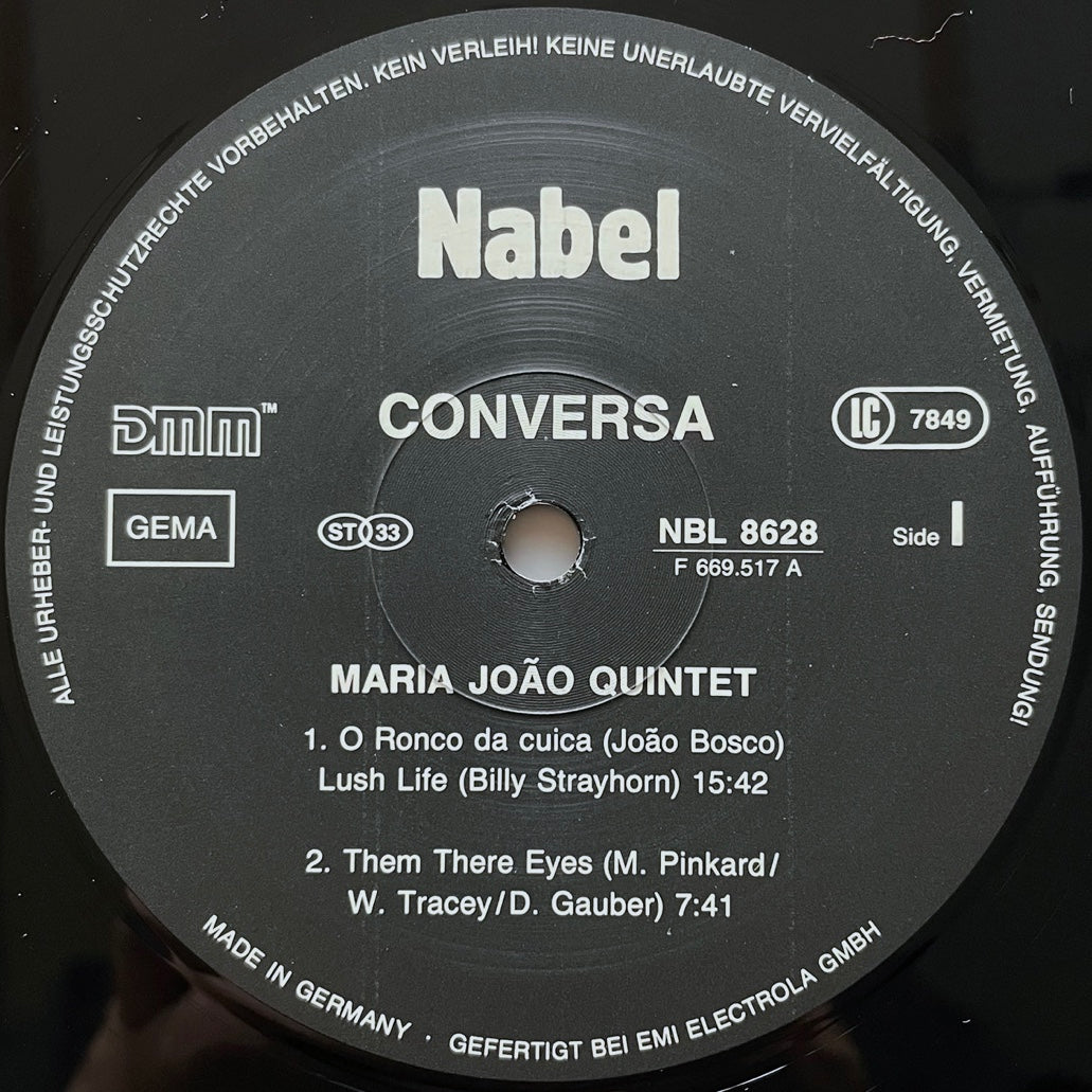 MARIA JOAO QUINTET / CONVERSA - German Nabel Original