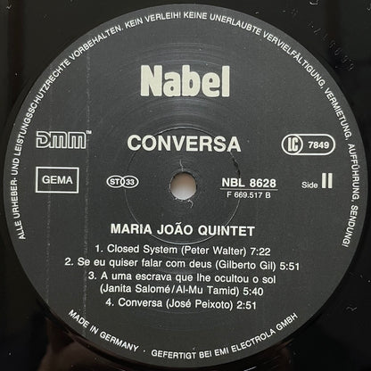 MARIA JOAO QUINTET / CONVERSA - German Nabel Original