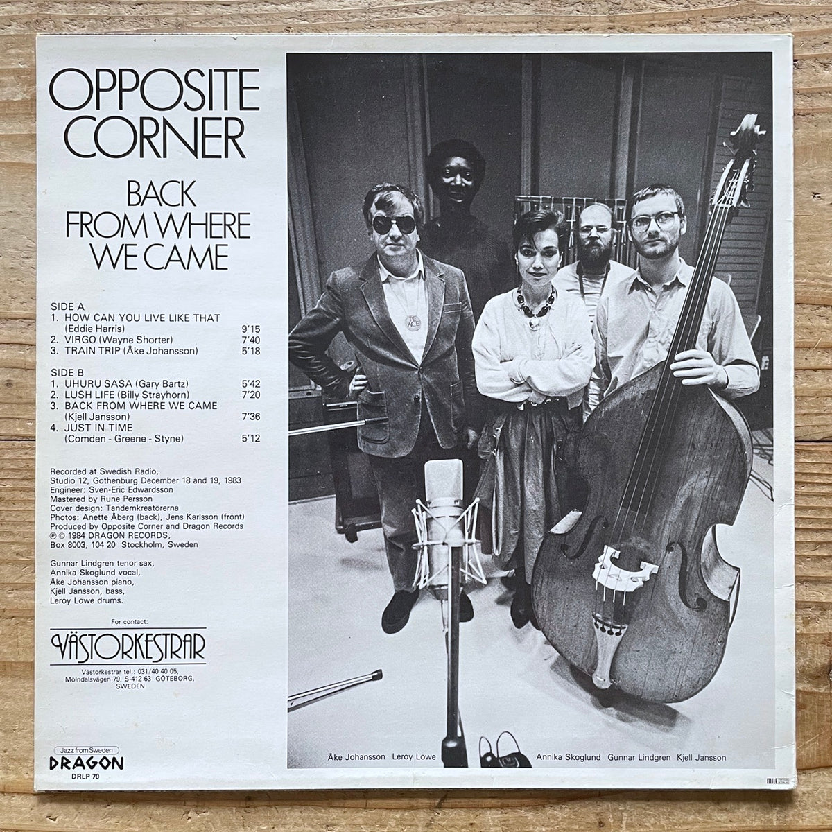 OPPOSITE CORNER / BACK FROM WHERE WE CAME - Swedish Dragon Original