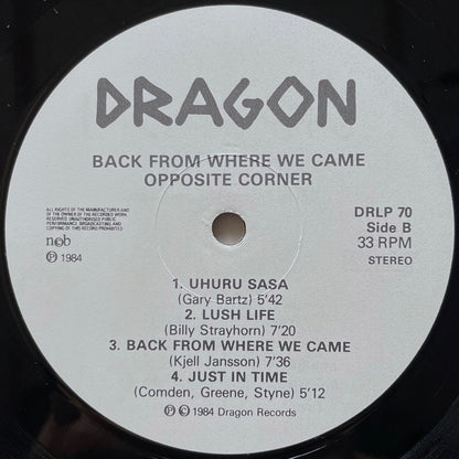 OPPOSITE CORNER / BACK FROM WHERE WE CAME - Swedish Dragon Original