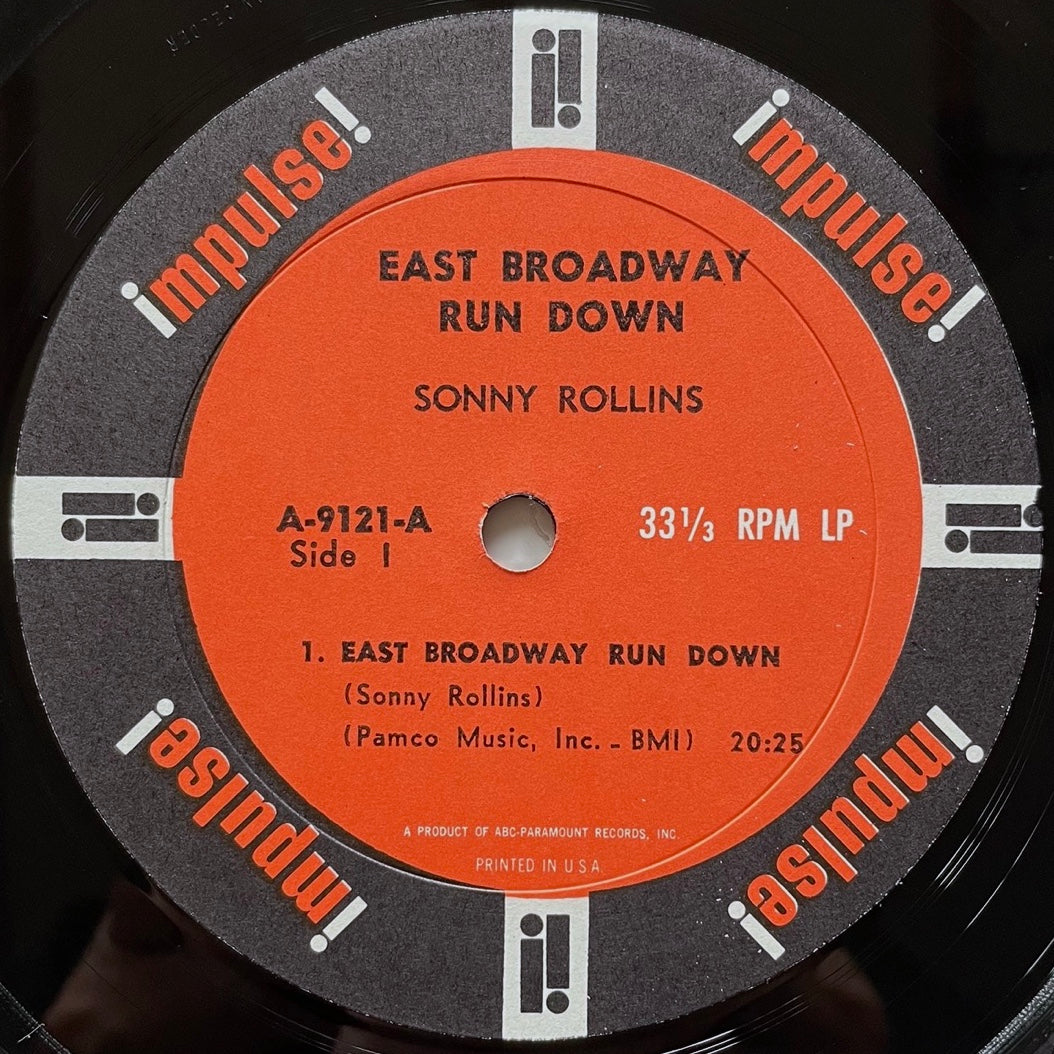 SONNY ROLLINS / EAST BROADWAY RUN DOWN - US Impulse MONO Original