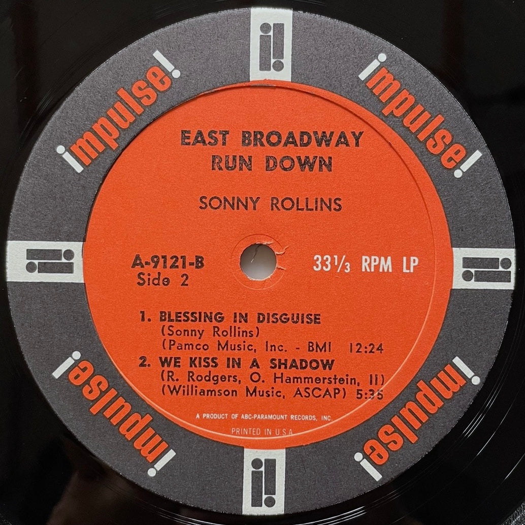SONNY ROLLINS / EAST BROADWAY RUN DOWN - US Impulse MONO Original