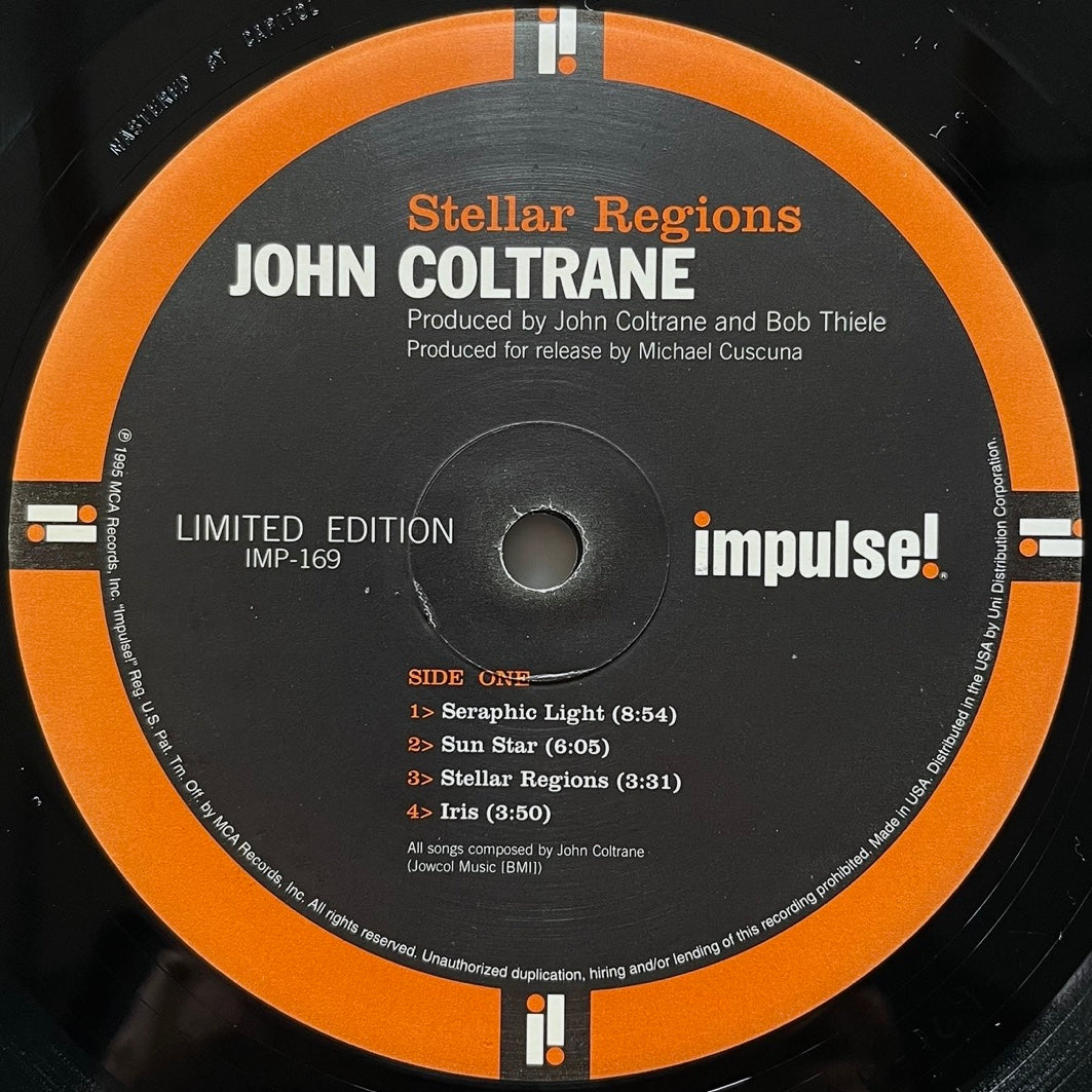 JOHN COLTRANE / STELLAR REGIONS - US Impulse Original