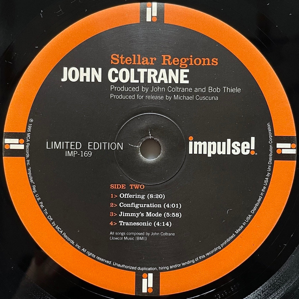 JOHN COLTRANE / STELLAR REGIONS - US Impulse Original