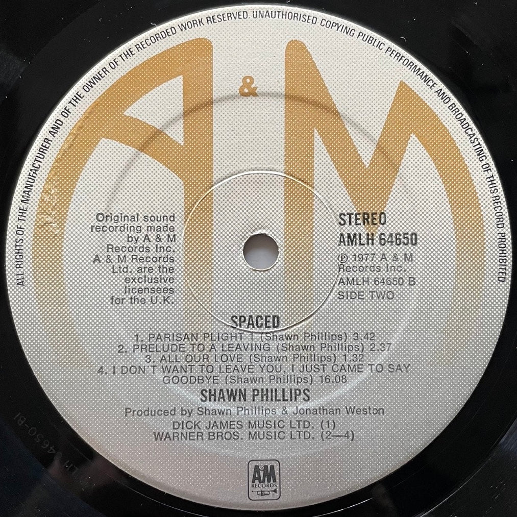SHAWN PHILLIPS / SPACED - UK A&M