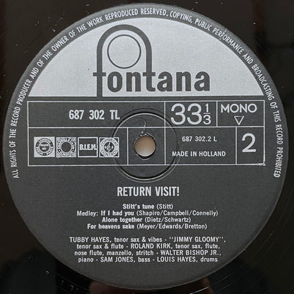 TUBBY HAYES / RETURN VISIT - Dutch Fontana