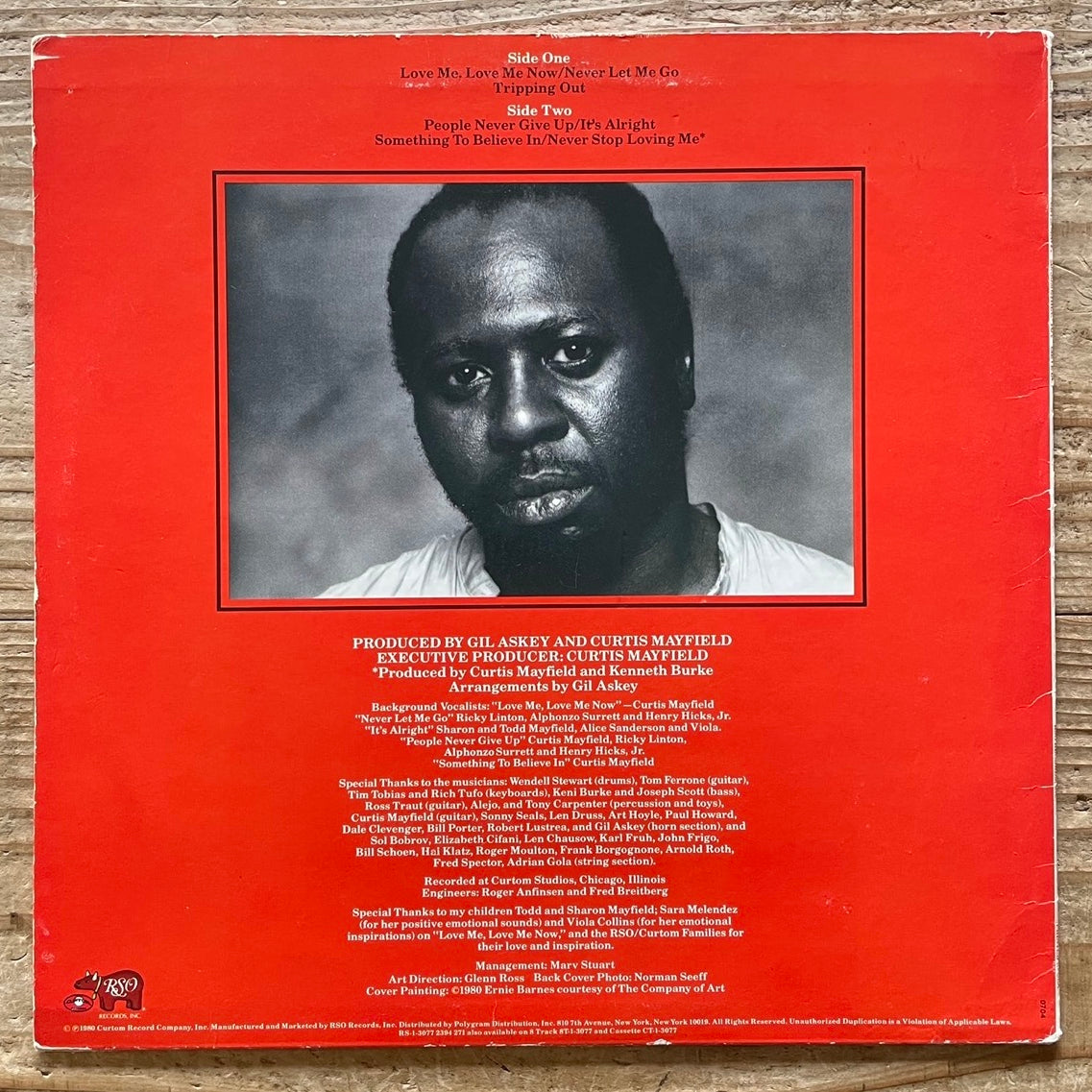CURTIS MAYFIELD / SOMETHING TO BELIEVE IN - US RSO Original