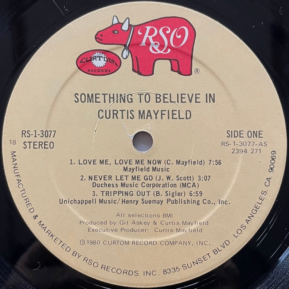 CURTIS MAYFIELD / SOMETHING TO BELIEVE IN - US RSO Original