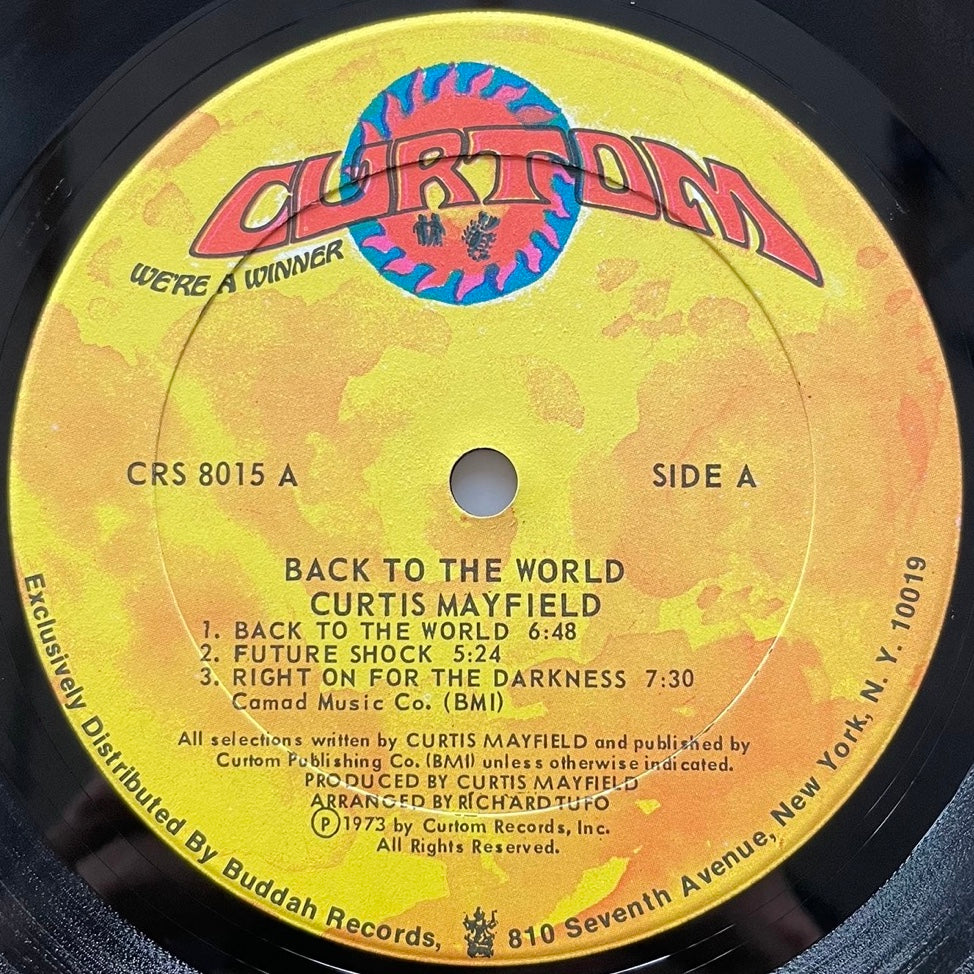 CURTIS MAYFIELD / BACK TO THE WORLD - US Curtom Original