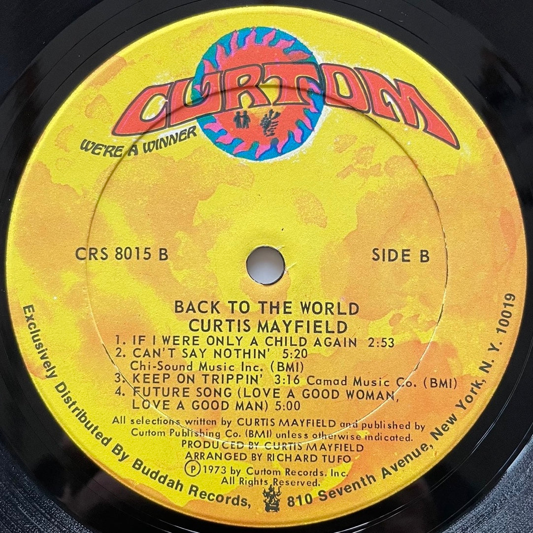 CURTIS MAYFIELD / BACK TO THE WORLD - US Curtom Original