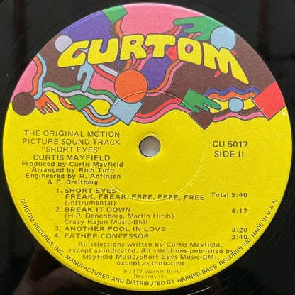 CURTIS MAYFIELD / SHORT EYES (O.S.T.) - US Curtom Original