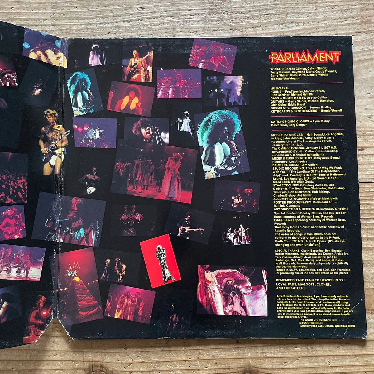 PARLIAMENT / LIVE - P.FUNK EARTH TOUR (2LP) - US Casablanca Original