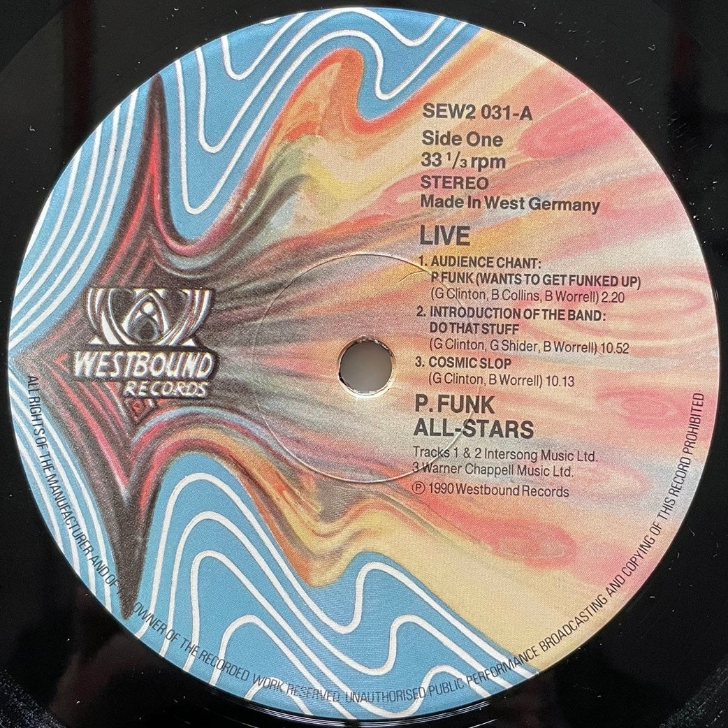 P-FUNK ALL-STARS / LIVE AT THE BEVERLY THEATER (2LP) - German Westbound Original