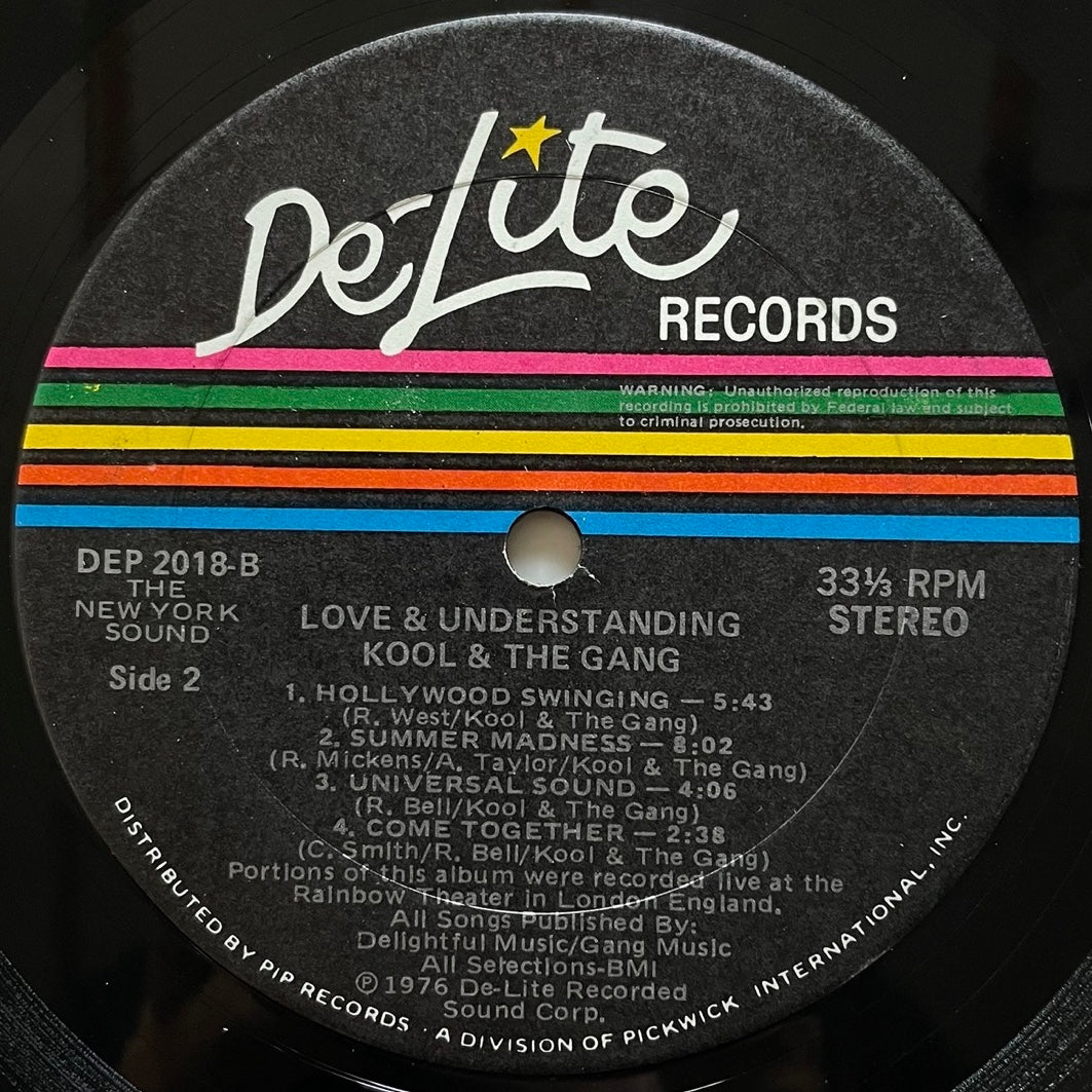KOOL & THE GANG / LOVE & UNDERSTANDING - US De-Lite Original