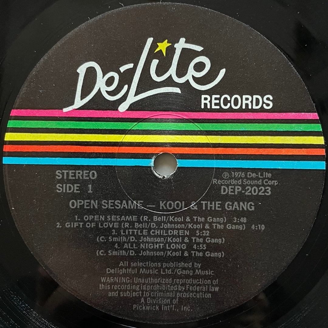 KOOL & THE GANG / OPEN SESAME - US De-Lite Original