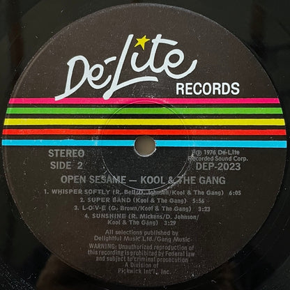 KOOL & THE GANG / OPEN SESAME - US De-Lite Original