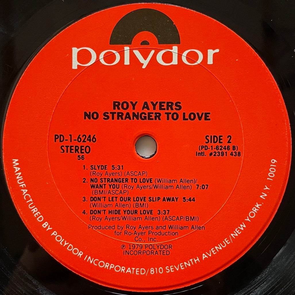ROY AYERS / NO STRANGER TO LOVE  - US Polydor Original
