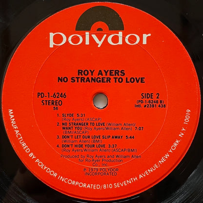 ROY AYERS / NO STRANGER TO LOVE  - US Polydor Original