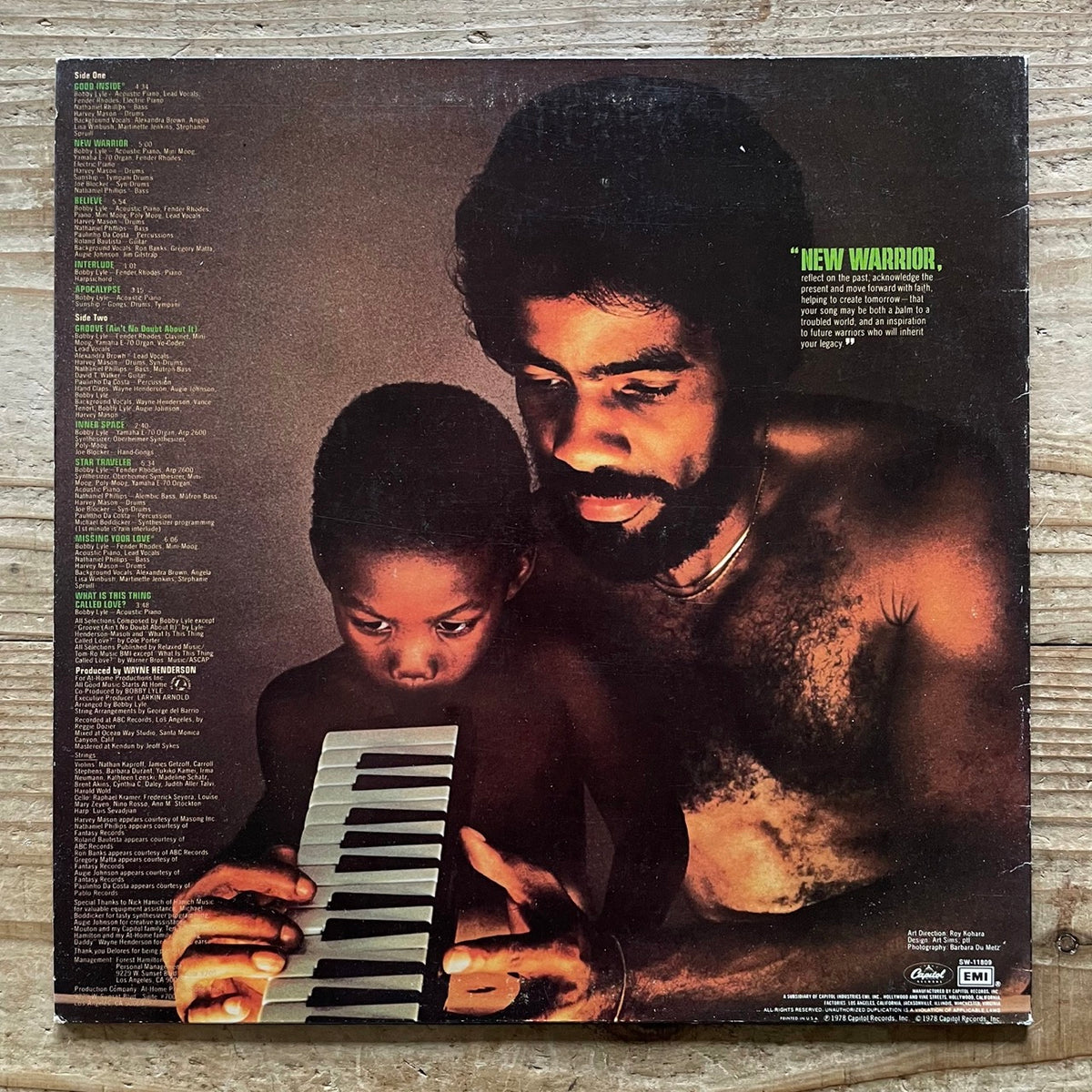 BOBBY LYLE / NEW WARRIOR  - US Capitol Original