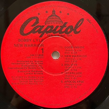 BOBBY LYLE / NEW WARRIOR  - US Capitol Original